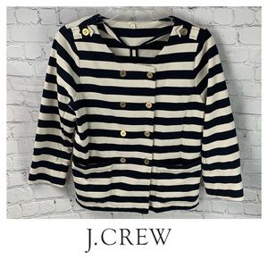 J. Crew Nautical Striped Knit Blazer